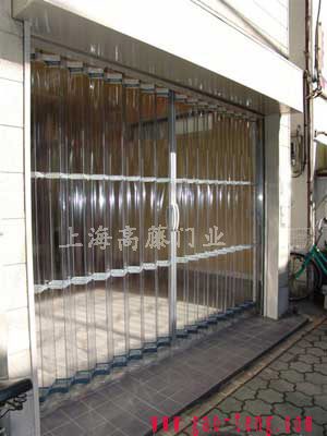 防静电超透明平移pvc折叠门