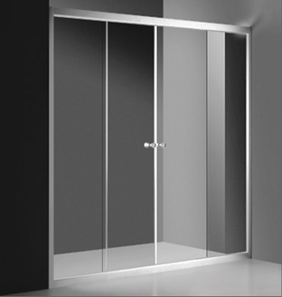 3C认证玻璃玻璃屏风定做，太平洋承保淋浴房批发(图