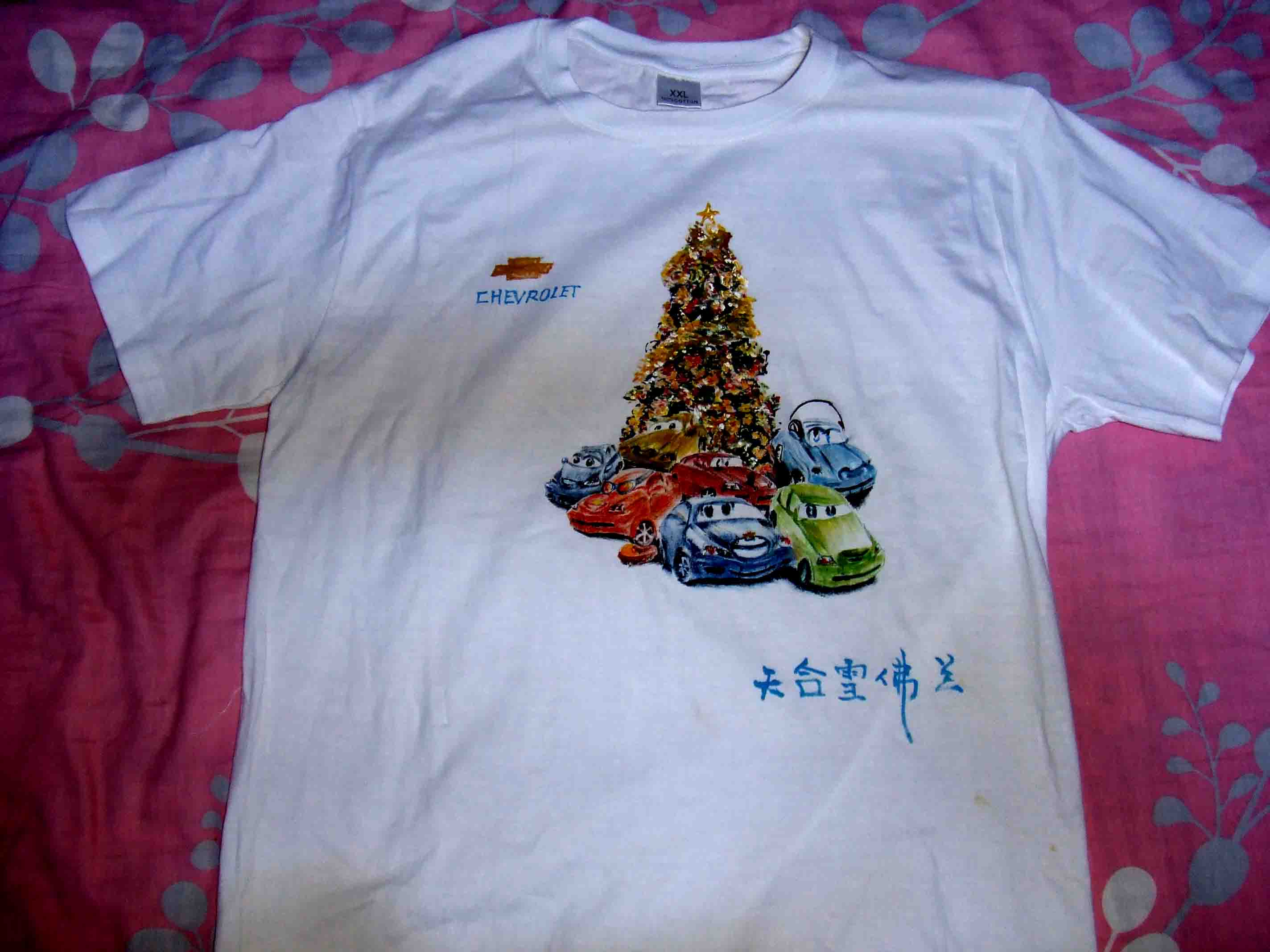 手绘背心0454