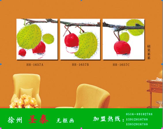 圣泰花卉无框画