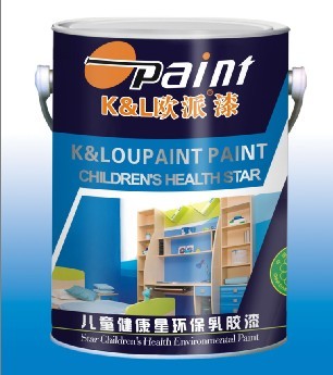 中国品牌油漆涂料 欧派儿童健康星环保乳胶漆