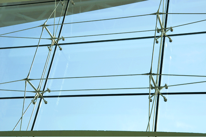 强风铝业点支撑玻璃幕墙