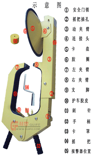 chinaz新式车轮锁,锁车器
