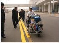 停车场施工，划线，医院道路划线
