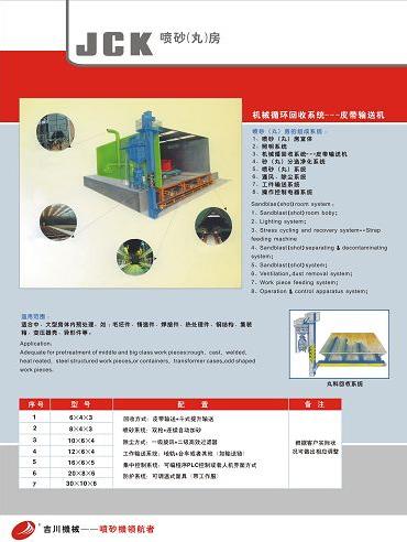 哈尔滨喷砂房，辽宁喷砂房，吉林喷砂房，黑龙江喷砂房