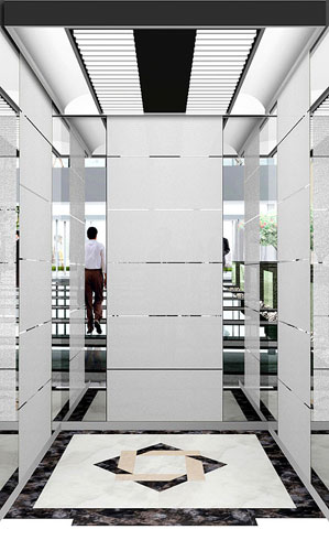 8K镜面电梯板，彩色不锈钢电梯厢板