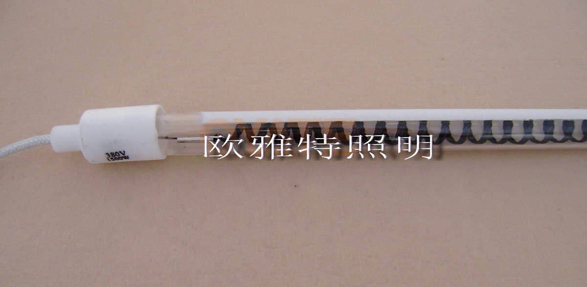 半镀白反射型碳纤维加热管
