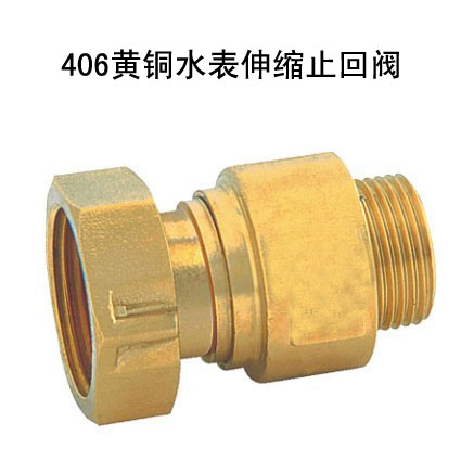 406黄铜水表伸缩止回阀(H31X-16T)