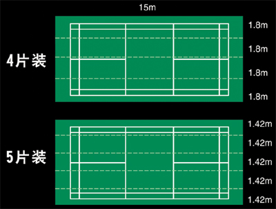 羽毛球塑胶运动地板--普及型