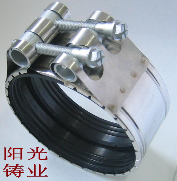 专业生产柔性铸铁排水管件-不锈钢卡箍