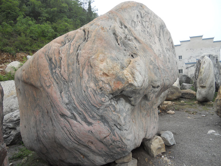 供应湖北幻彩红三峡浪园林景观石三峡奇石