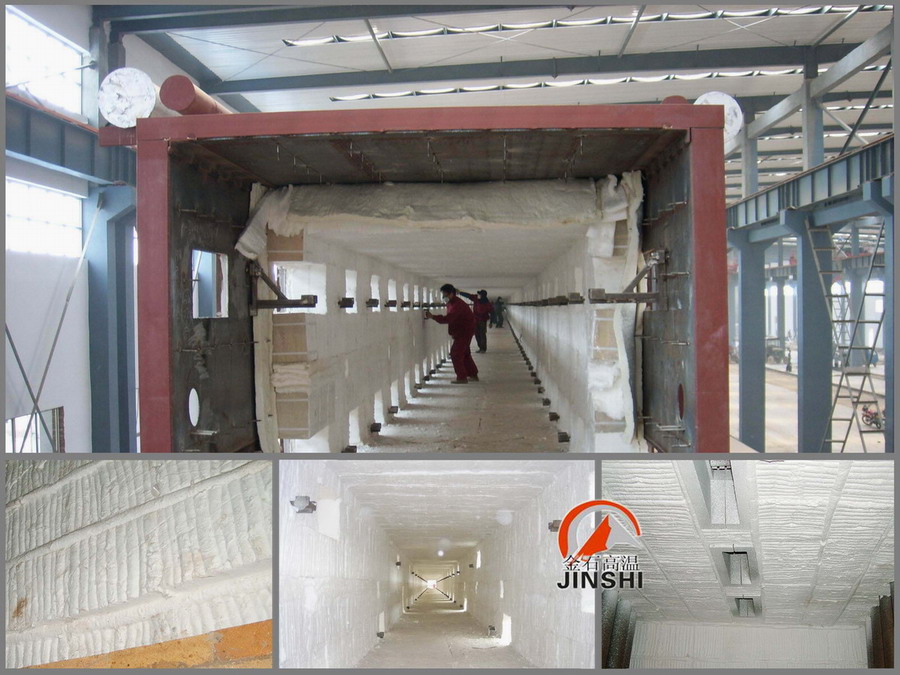 平顶窑吊顶用陶纤模块耐火保温棉块
