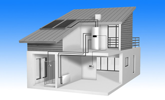 别墅型太阳能热水系统