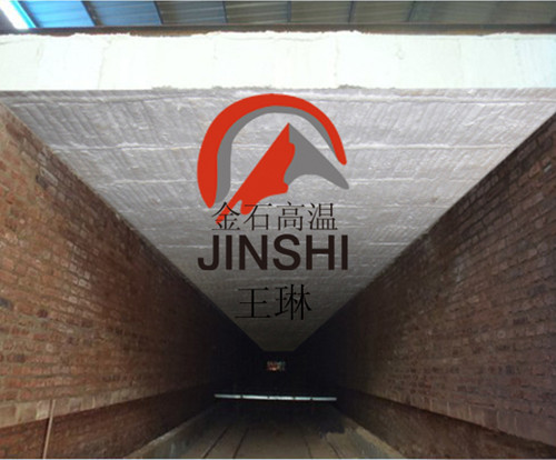 页岩砖隧道窑施工用高铝型陶瓷纤维模块耐火棉
