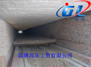 红砖窑隧道窑吊顶选用高乐硅酸铝模块