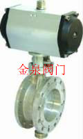 气动法兰式金属硬密碟阀D643H