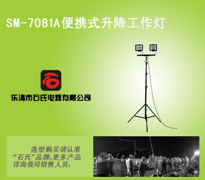 全方位2*500w工作灯,便携式升降作业灯