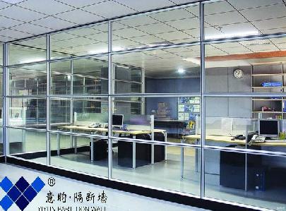 YYS系列单层玻璃隔墙/单层烤漆玻璃隔断/单层磨砂