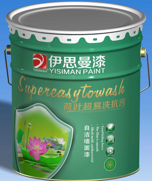 伊思曼荷叶超易洗抗污自洁墙面漆