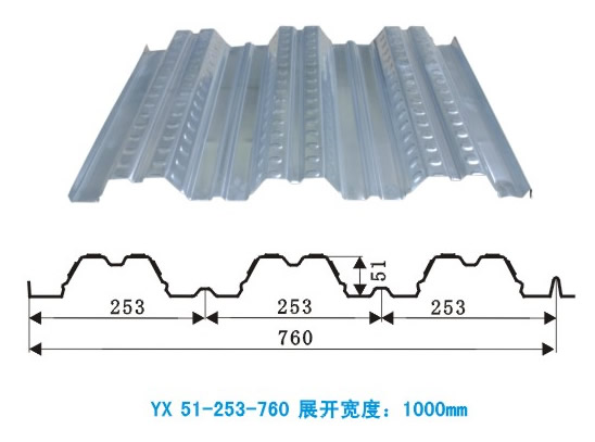 YX51-253-760开口楼承板