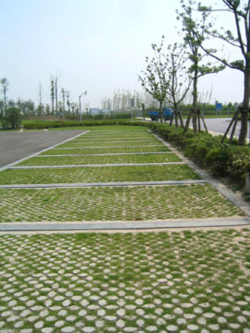 现场浇筑植草地坪