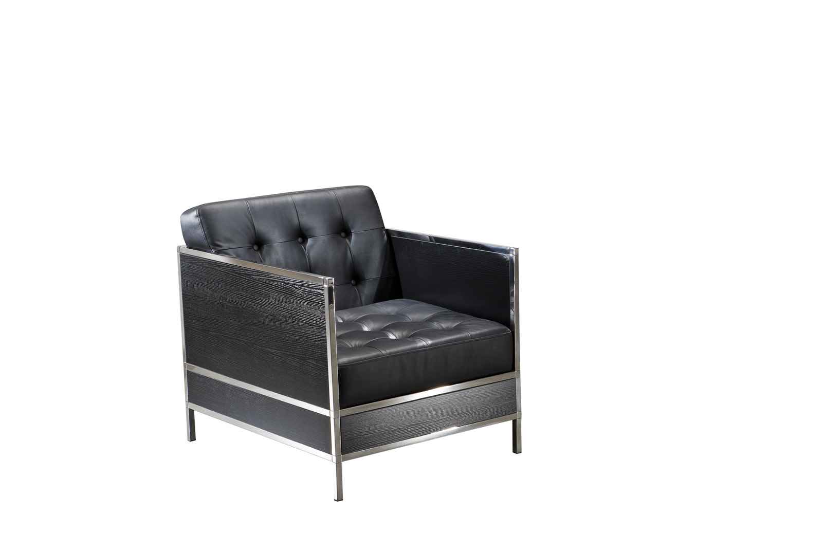 欧式时尚简单组合型不锈钢单人/一人位沙发
