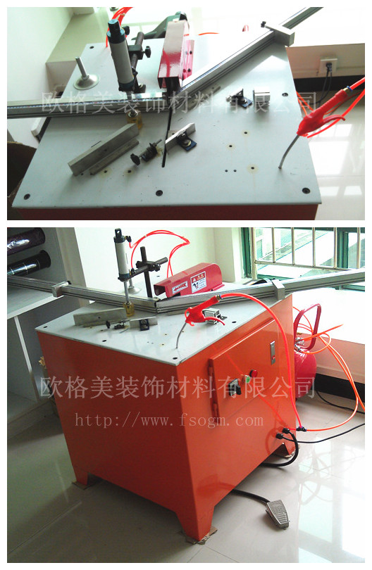 晶钢门铝材气动切割机升级版