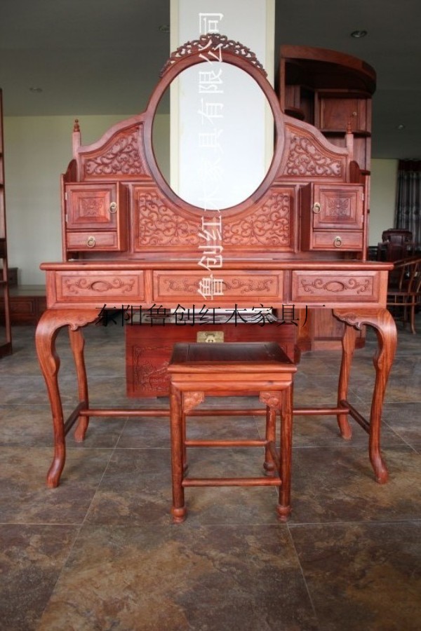 专业供应红木梳妆台，缅甸花梨木家具，交趾黄檀