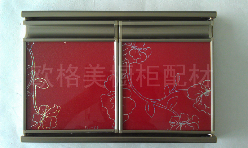 晶钢门铝材外框