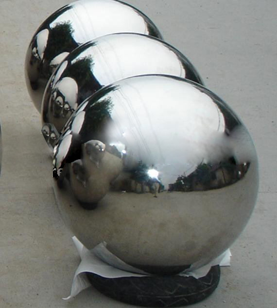 江苏翰林、直径2米不锈钢装饰球、1米不锈钢玫瑰金球