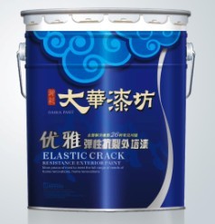 中国民族油漆大华弹性抗裂外墙漆