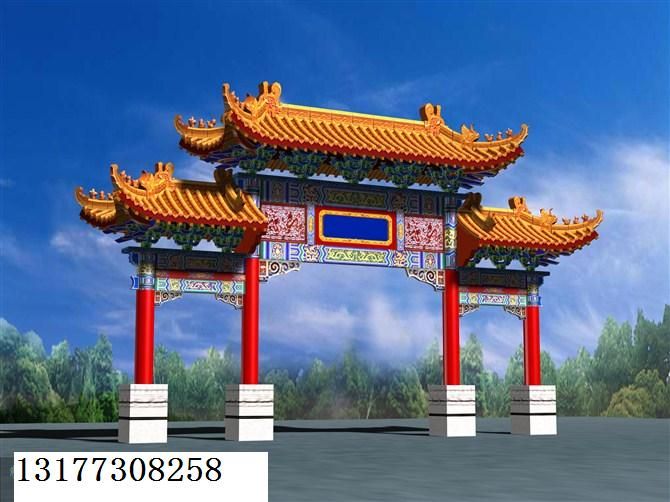 沈阳古建牌楼施工，辽宁仿古牌坊施工