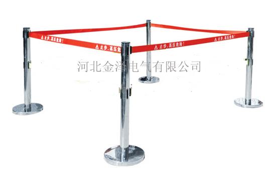 警示带不锈钢伸缩围栏-伸缩安全围栏