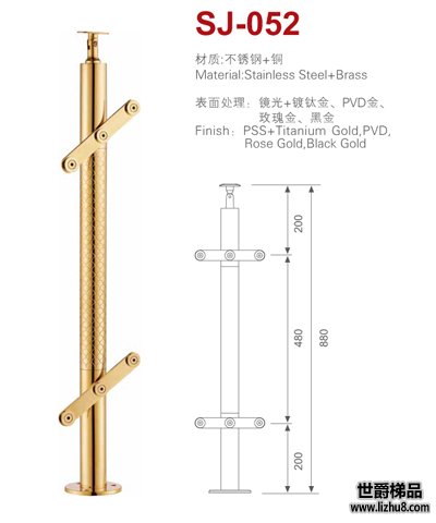 世爵梯品 世爵楼梯立柱厂家直销 别墅楼梯