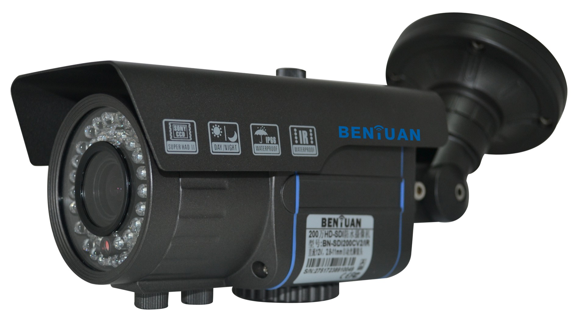 200万HD-SDI 30-35米红外下调焦摄像机