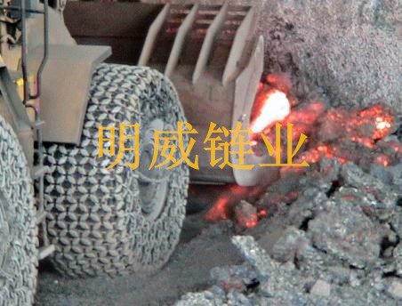 明威专利耐磨王轮胎保护链|耐磨王装载机保护链
