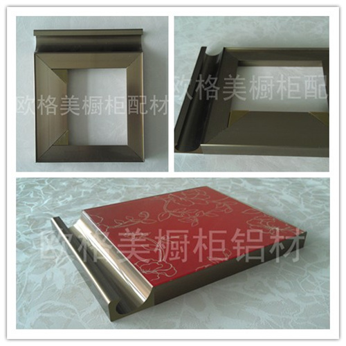 厂家供应晶钢门新款铝材B款隐框C型拉手