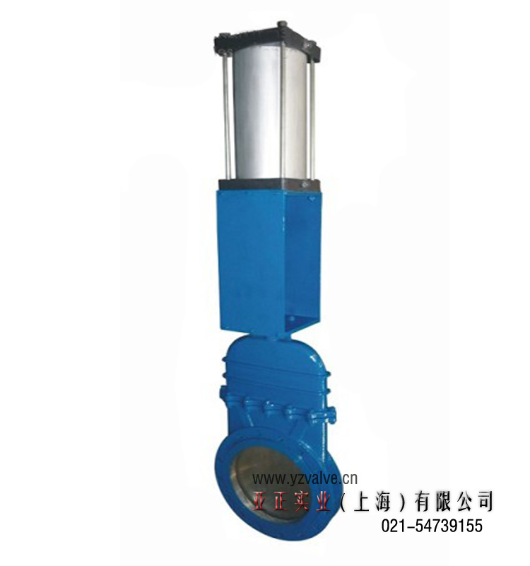 DMZ673H气动暗杆刀型闸阀