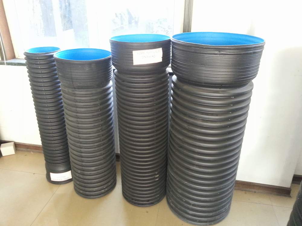 天津出售225-800mm直径HDPE双壁波纹管，排污管
