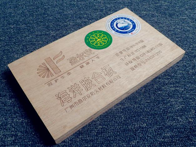 中国名优产品“盈尔安”(通用型)防水胶合板