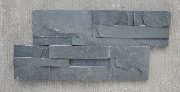 黑色板岩文化石  18x35x1-2cm