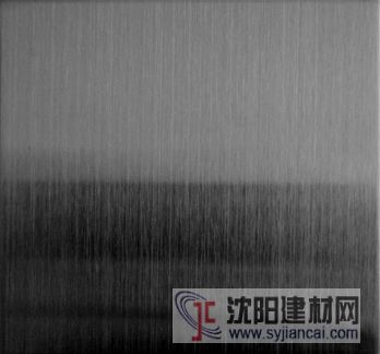 供应湖南彩色不锈钢电镀水镀黑钛拉丝无指纹