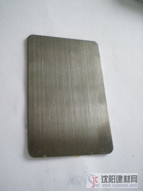 供应彩色不锈钢电镀灰钛拉丝板可做无指纹处理