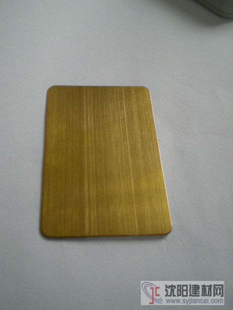 供应彩色不锈钢电镀日本金拉丝板