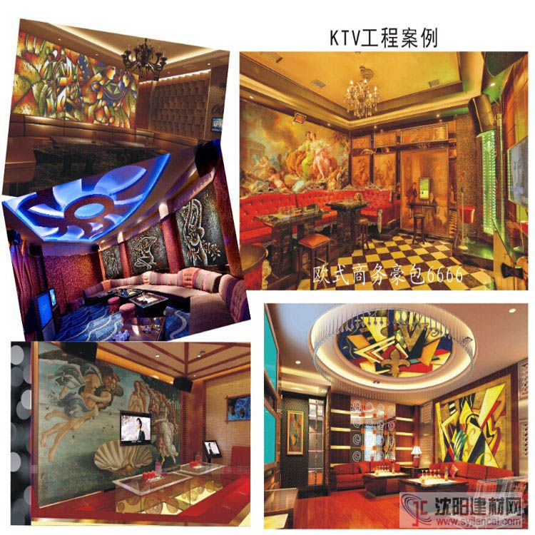 深圳壁画厂家承接工程酒店背景墙定制