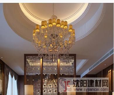 大型过道水晶灯酒店售楼部灯饰会所