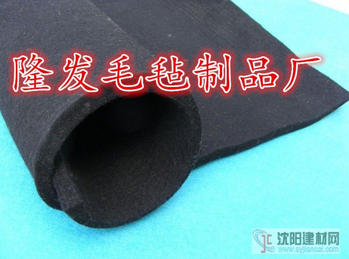 涤纶针刺黑色无纺布，黑色针刺棉