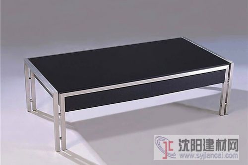 不锈钢 钢化玻璃饰面茶几