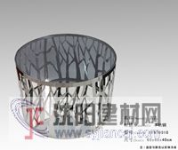 简约不锈钢钢化玻璃茶几