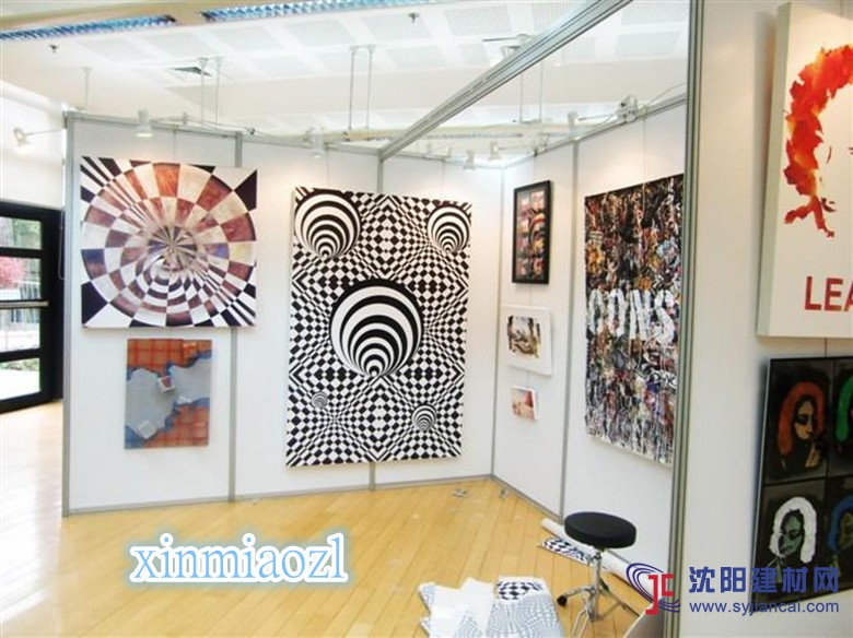 佛山精良制作八棱柱摄影展示屏风